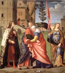 The Meeting at the Golden Gate with Saints, 1515
